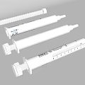 Graduated White Syringes Essential Medical Devices With Accurate Measurement Markings