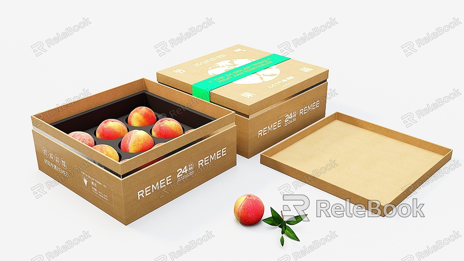 Modern Shoutao Fruit Gift Box Mid-Autumn Festival Gift Box model