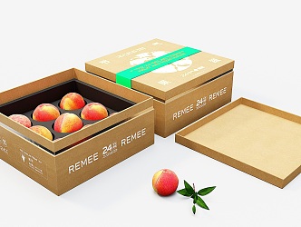 Modern Shoutao Fruit Gift Box Mid-Autumn Festival Gift Box 3d model