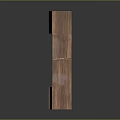 Functional Wooden Storage Cabinet With Multiple Open Shelves And Cabinet Doors Structure