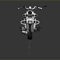 Modern motorcycle two-wheeled motorcycle off-road motorcycle road racing motorcycle 3d model