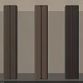 Stylish Decorative Columns In Three Different Colors For Modern Interior Design 3d model