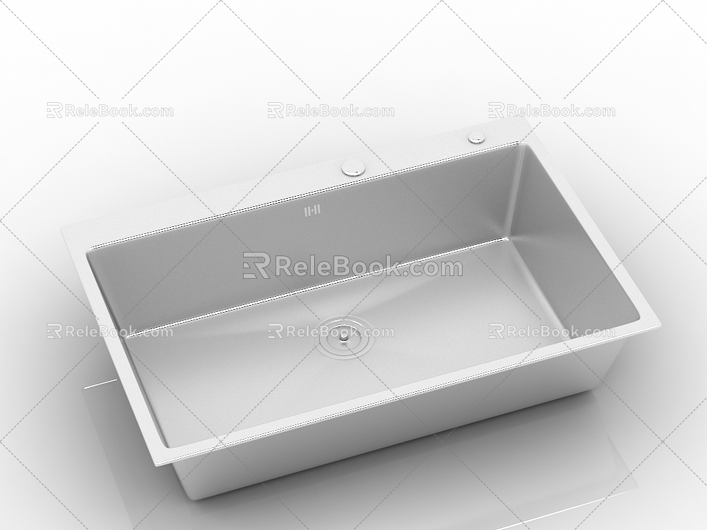 Modern dish washing basin star basin 3d model