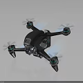 High Performance Flying Drone With Carbon Fiber Body Camera And Blue LED Propellers