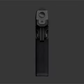 Modern Black Pistol Design With Sleek Metal Surface And Textured Grip