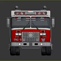Red And White Fire Truck With Equipment Ladder And Number 31 1 On Shiny Surface