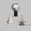 Modern Geometric Shaped Table Lamp With Black Base And Designer Lamps