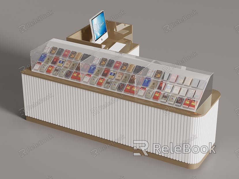 Cigarette display cabinet cashier model