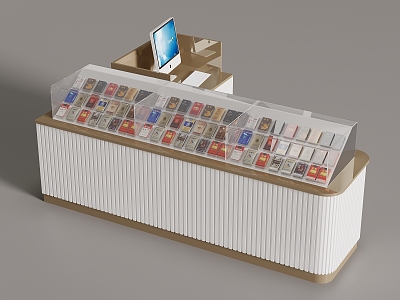 Cigarette display cabinet cashier model