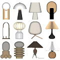 Modern table lamp 3d model