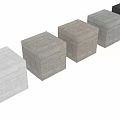 Textured Concrete Architectural Components With Cylinder Sphere And Gray Wall Floor 3d model