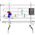 modern pipeline valve pipeline 3d model