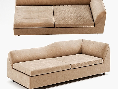 Sofa chaise longue 3d model