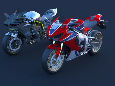 Motorcycle Racing Motorcycle Racing 3d model