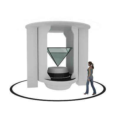 Modern holographic phantom imaging 3d model