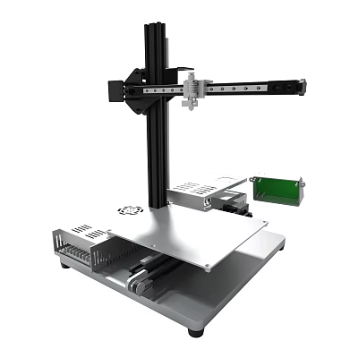 Professional 3D Printer With Metal Frame And Printing Platform 3d model