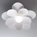 Modern White Flower Shaped Ceiling Lights with Petal Design for Home Interior Decoration
