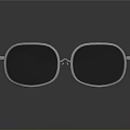Elegant Modern Sunglasses With Silver Frame And Dark Lenses For Daily Wear