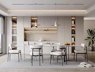 Modern Restaurant 3d model