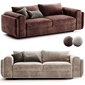 Multi-person sofa sofa leisure sofa Italian sofa double sofa 3d model