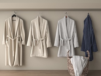 Modern Bathrobe 3d model