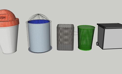 Modern trash can dustbin trash can lighter dustbin cup 3d model