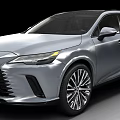 Silver Lexus Luxury SUV With Sleek Body Modern Headlights And Alloy Wheels