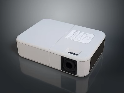 Sleek White Air Cooler Fan With Modern Control Panel And Smooth Surface Design For Home Use 3d model