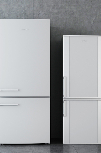 Modern refrigerator 3d model