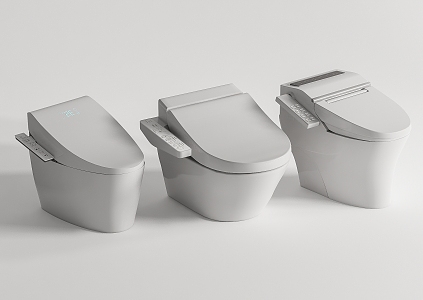 Smart toilet 3d model