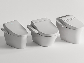 Smart toilet 3d model