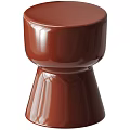 Modern Brown Side Table With Sleek Contemporary Design And Smooth Glossy Surface 3d model