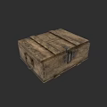 Weapon Storage Wooden Box With Vintage Design And Metal Clasps