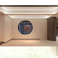 Modern Elegant Staircase With Marble Steps Illuminated Lighting And Bird Sculptures