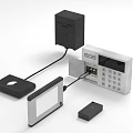 Advanced Computer Terminal System With Keypad Card Reader Display And Control Unit