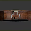 Wooden Acoustic Guitar as Daily Living Accessory with Natural Wood Grain and Sound Hole Design