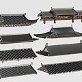 Chinese Eaves Roof 3d model