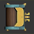 Creative Musical Instrument Art Supplies Storage Chest Featuring Piano Keys Turquoise Yellow Wooden Design