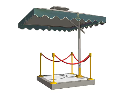 Modern parasol parasol sentry box 3d model Modern parasol parasol sentry box 3d model