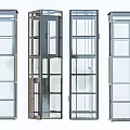 Elegant Modern Glass Elevators With Various Designs Clear Enclosures And Stainless Steel Frames