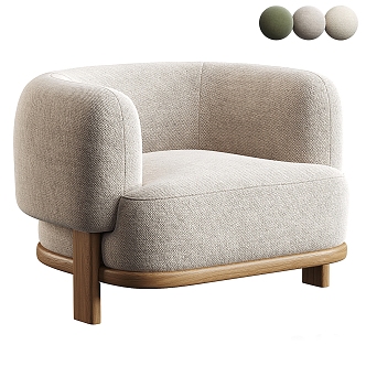 Fabric Sofa Leisure Sofa Leisure Chair 3d model