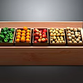 Wooden Storage Box With Multiple Compartments For Organizing Household Items