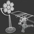 modern operating table 3d model