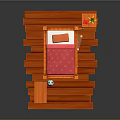 Wooden Bunk Bed Kids Bedroom With Bookshelf Nightstand And Pink Blue Mattresses