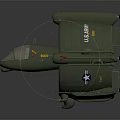 Green Futuristic Military Aircraft Model With Transparent Cockpit Multiple Engines And Detailed Design