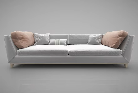 modern double sofa 3d model