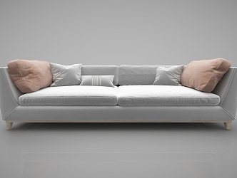 modern double sofa 3d model