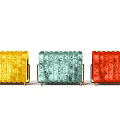 Yellow Teal Red Velvet Sofa Benches With Tufted Design And Sturdy Metal Legs