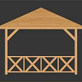 Light Wood Long Table With Plank Top Geometric Cut Out Legs And Reflection