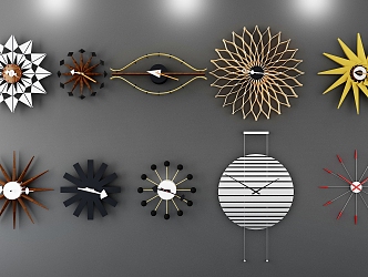 Postmodern Clock 3d model